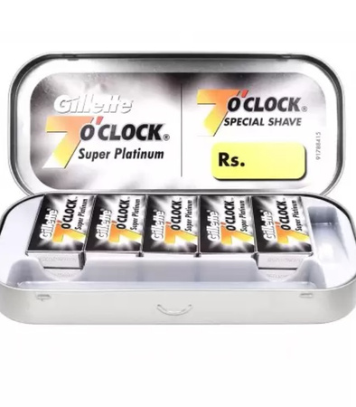 Gillette 7 o'clock Super Platinum żyletki 100 żyletek