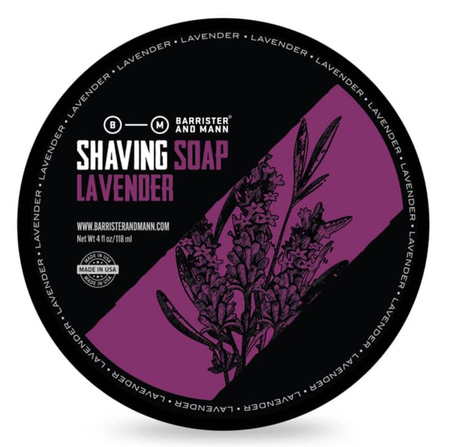 Barrister and Mann Lavender mydło do golenia 118 ml