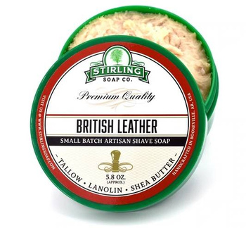 Stirling British Leather mydło do golenia 170ml