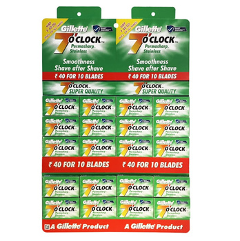 Gillette 7 O’Clock Permasharp Stainless żyletki do golenia 10 sztuk 