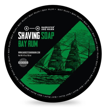 Barrister and Mann Bay Rum mydło do golenia 118 ml