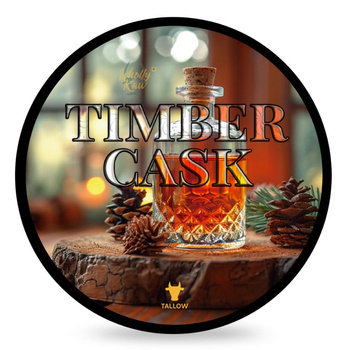 Wholly Kaw Timber Cask mydło do golenia 165 g