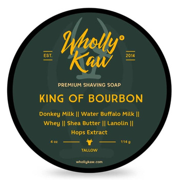 Wholly Kaw King of Bourbon mydło do golenia 114 g